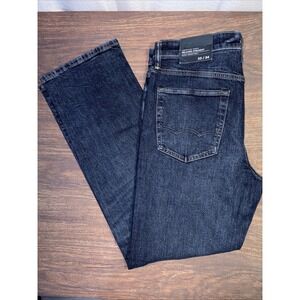 American Eagle Relaxed Straight Men's 33x34 Dark Wash Denim Blue Jeans Stretch